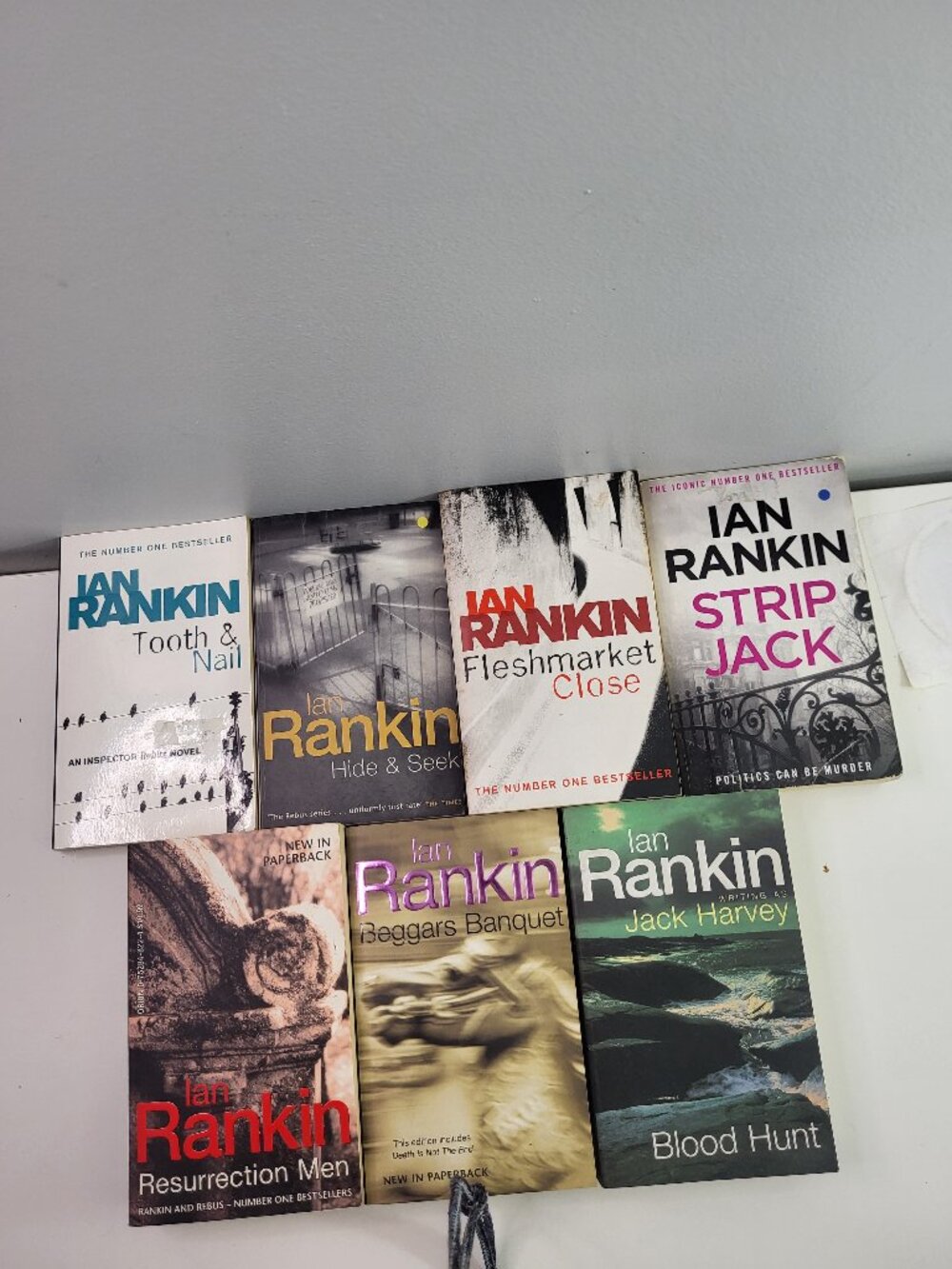 Ian Rankin Book Lot of 7 Inspector Rebus & Thriller Paperbacks